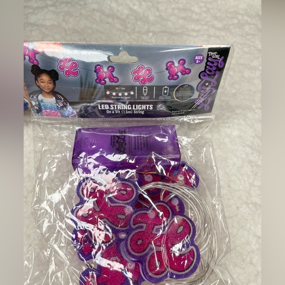 NICKELODEON LED 5FT STRING LIGHTS "THAT GIRL LAY LAY" BATTERY OPERATED SET OF 3 - Picture 1 of 6